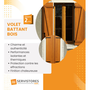 Volet battant bois