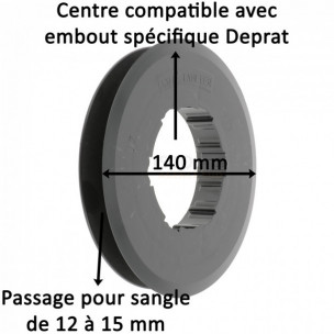 Poulie à sangle pour embout Deprat