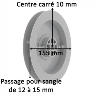 Poulie à sangle Zurfluh-Feller