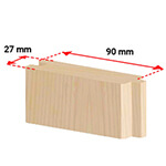Sapin blanc du nord 90 x 27 mm
